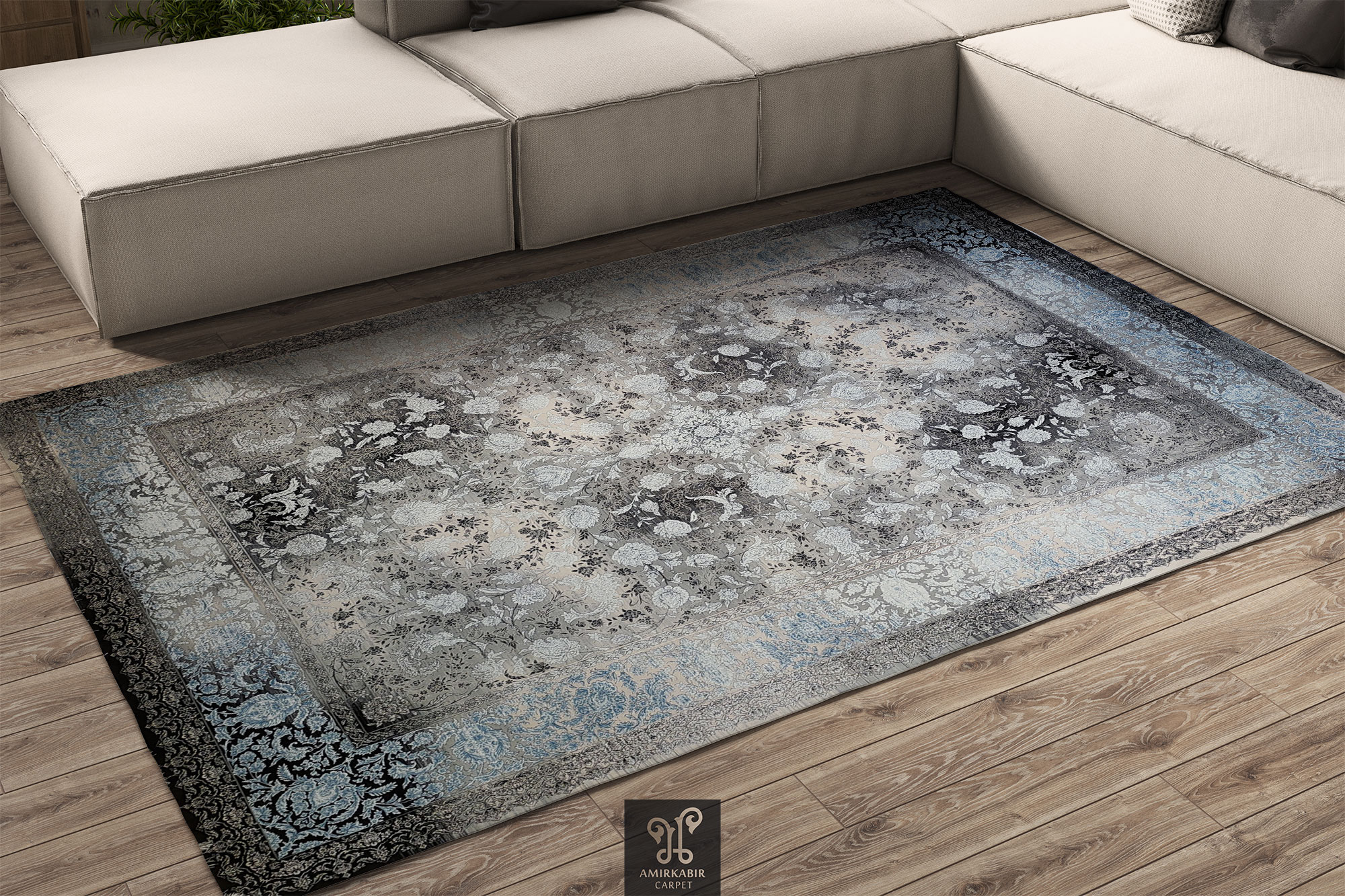 1200 reeds carpet Modern Carpet - Highbulked Carpet Style - Blue carpet- 1201A Blue carpet